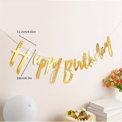 Happy Birthday Party Flag Banner Decoration