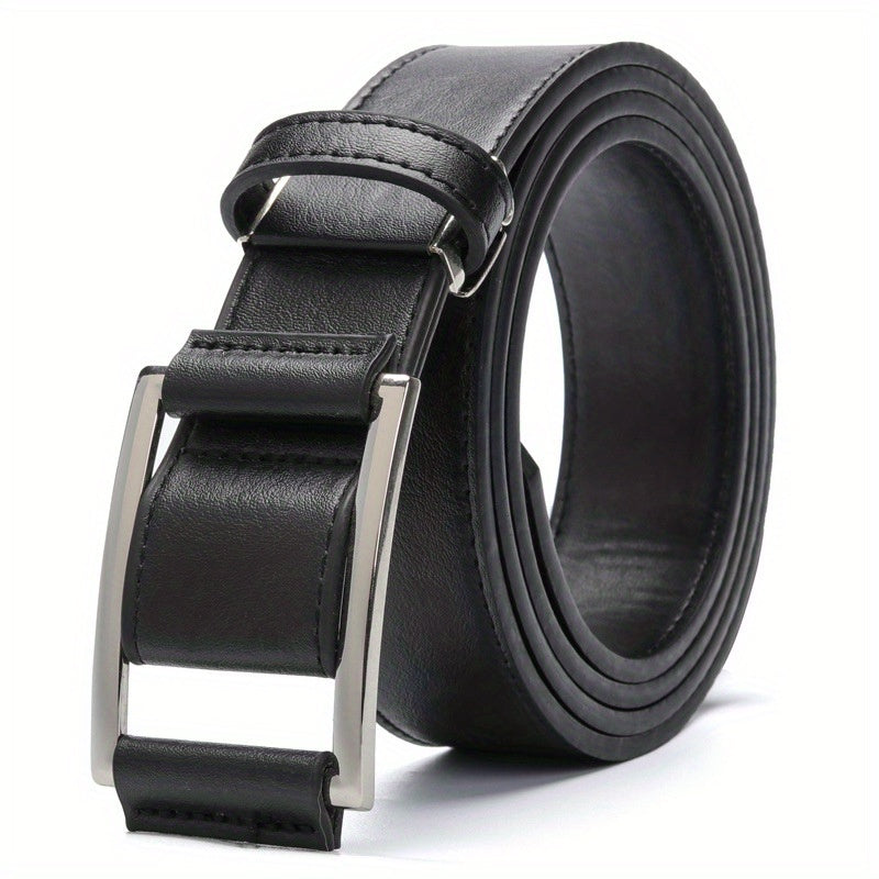 Men's Non-Porous Belt with Symmetrical Buckle