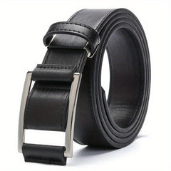 Men's Non-Porous Belt with Symmetrical Buckle