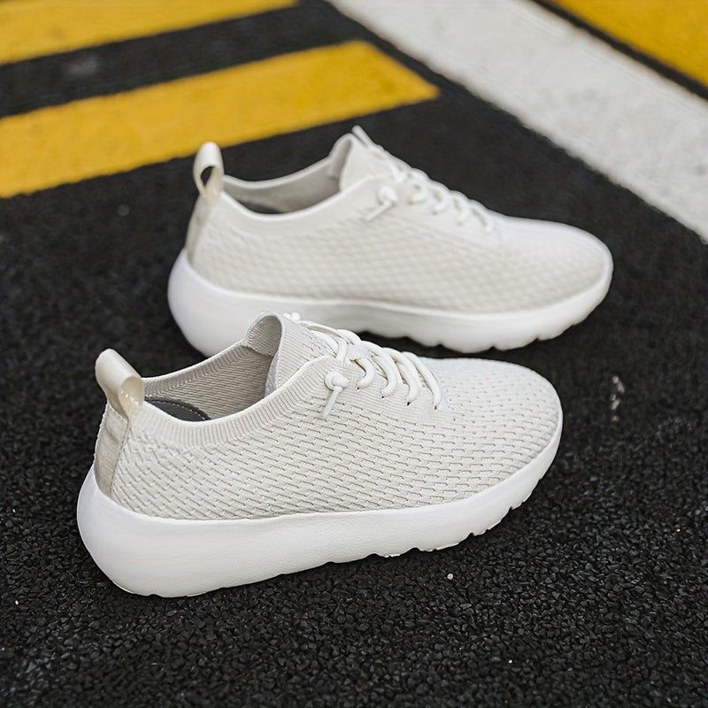 Women's Mesh Chunky Sneakers Lace Up Non slip Running Shoes