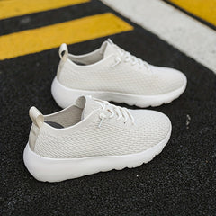 Women's Mesh Chunky Sneakers Lace Up Non slip Running Shoes