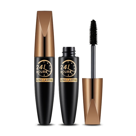 Waterproof Silk Fiber Lash Mascara Thickens, Lengthens & Curls Eyelashes