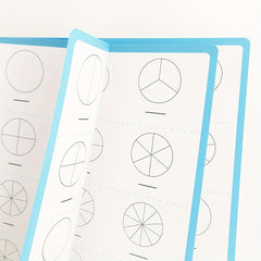10 Pack COXCO Double Sided A4 Math Practice Papers Reusable Dry Erase Sheets