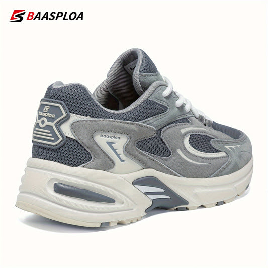 Baasploa Men's Vintage Chunky Shoes Non Slip Sneakers For Outdoor Activities