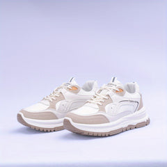 Colorblock Platform Sneakers Lace Up Outdoor Shoes Comfortable & Anti skid