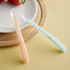 Matte Soft Touch Liquid Silicone Baby Spoon BPA-Free
