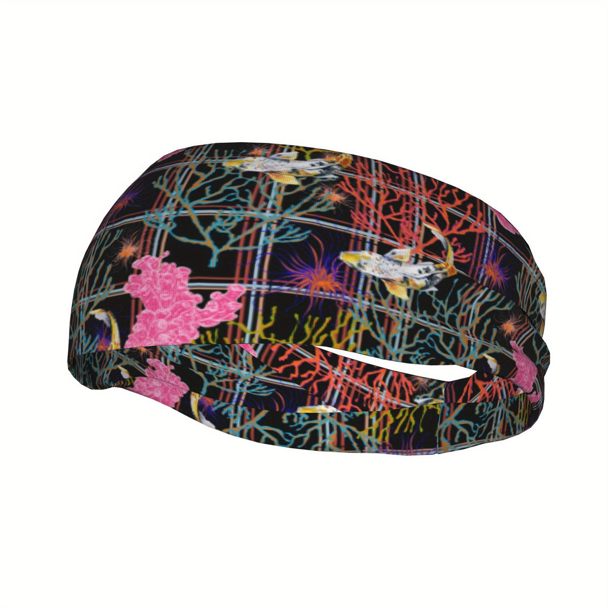 Signature Check Plaid Headband Abstract Design