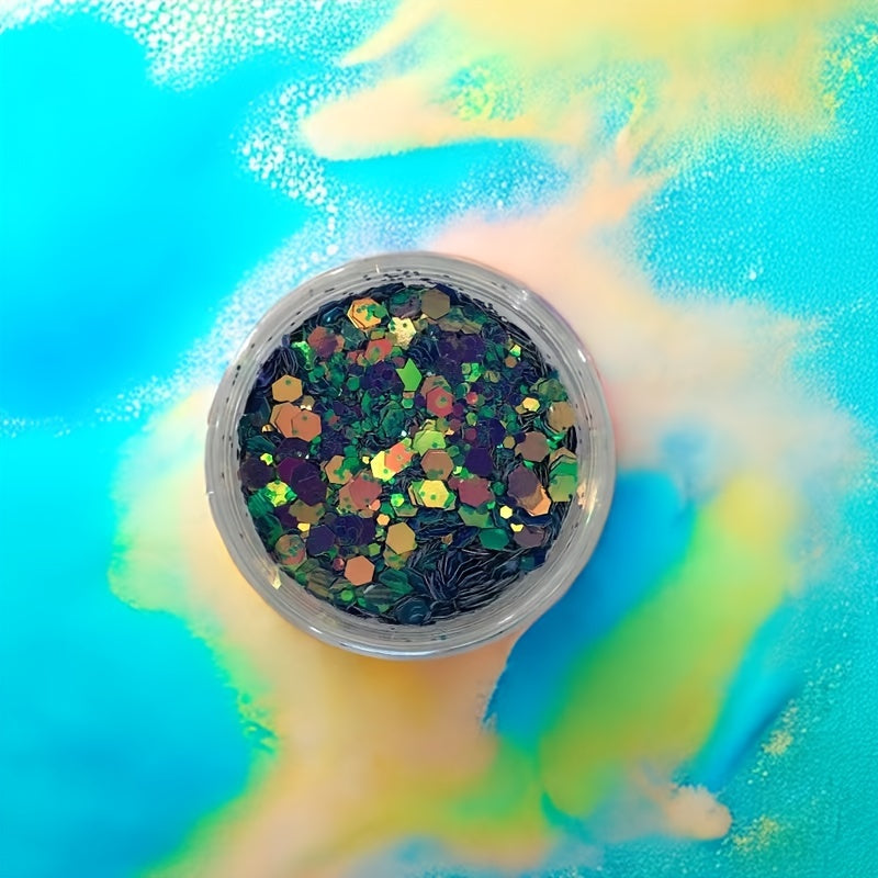 5 Grams Chameleon Glitter Powder & Holographic Chunky Glitter