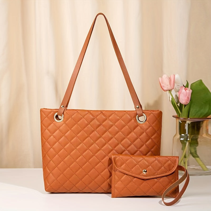 Minimalist Tote Bag Set All Match Shoulder Bag With Purse