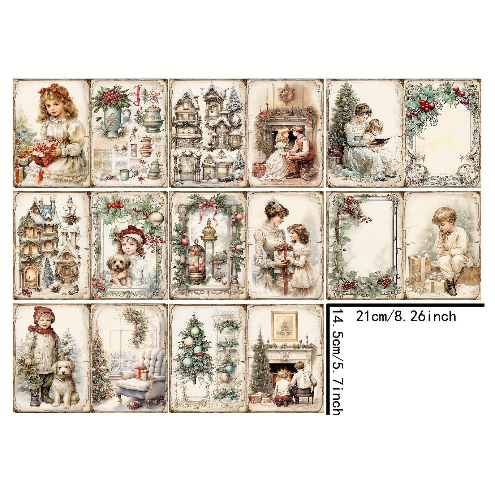 Vigus8 Mother's Scrapbook Diary A5 Size Handcraft Paper