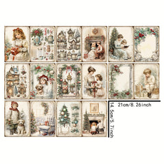 Vigus8 Mother's Scrapbook Diary A5 Size Handcraft Paper
