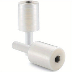 2 Pack Industrial Mini Hand Stretch Wrap 400g Gauge Thick Clear Cling Plastic