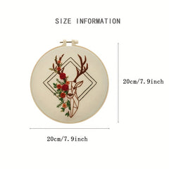 3D Plants & Animals Embroidery DIY Material Pack