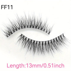 3 Pairs 3D Transparent False Eyelashes Multiple Styles Natural Look