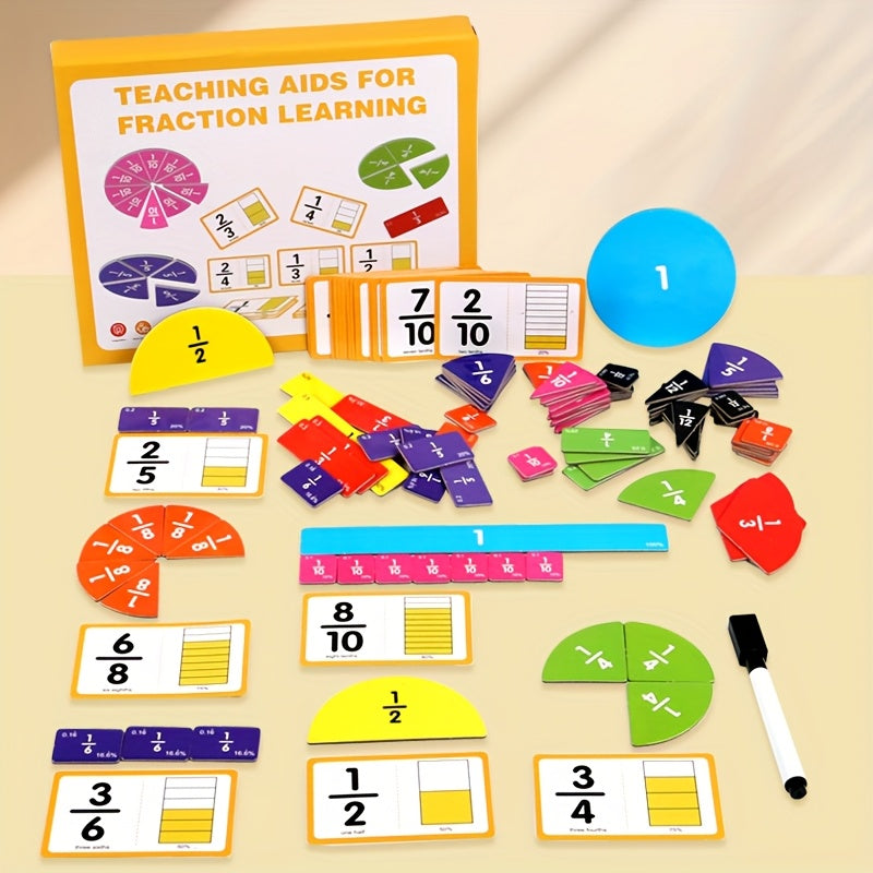 Magnetic Fraction Plate Set with Addition & Subtraction Operations