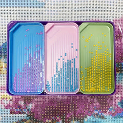 Colorful Diamond Painting Tray 3 in 1 Diamond Painting Tray Tools