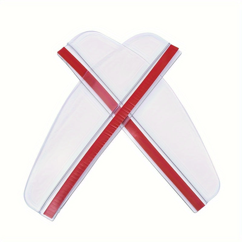2pcs Car Rearview Mirror Rain Eyebrows Universal PVC Rain Shield Sunshade