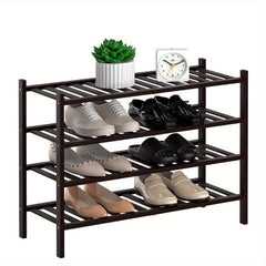 4 Tier Bamboo Shoe Rack Storage Shelf