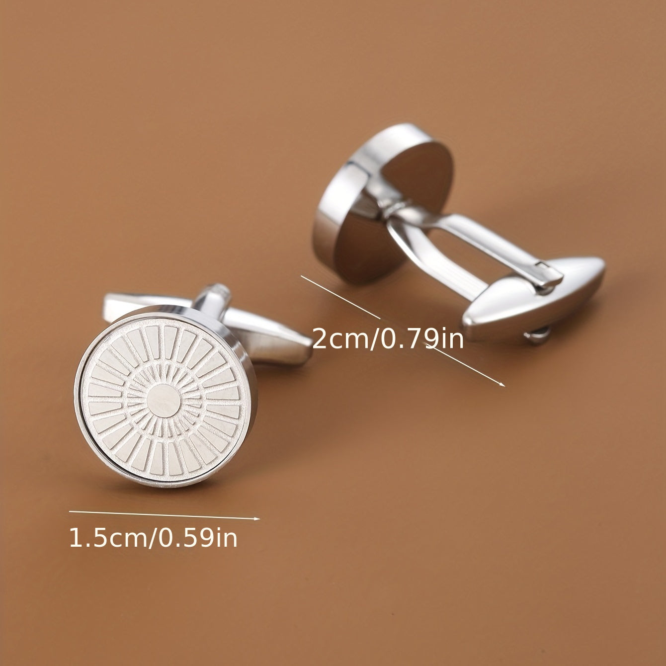 Romantic Round Cufflinks for Men Business Buttons