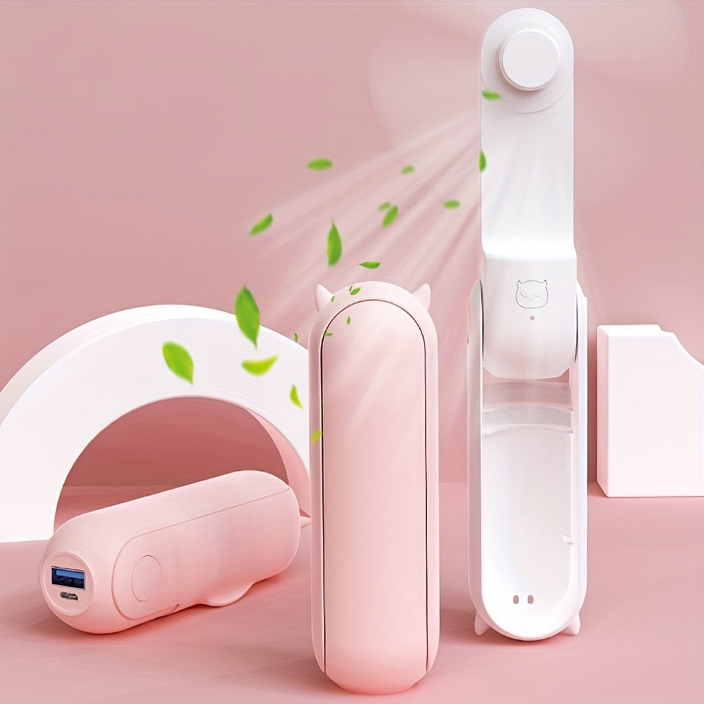 Rechargeable Mini Fan USB Operated 24 Hours Cooling Portable Pocket Fan
