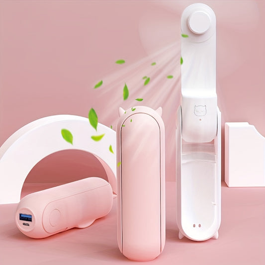 Rechargeable Mini Fan USB Operated 24 Hours Cooling Portable Pocket Fan