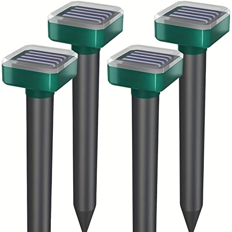 4 Packs Snake Repellent Ultrasonic Snake Repeller for Yard