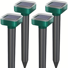 4 Packs Snake Repellent Ultrasonic Snake Repeller for Yard