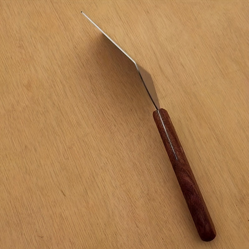 Brownie Spatula Metal with Wood Handle Stainless Steel Cookie Spatula