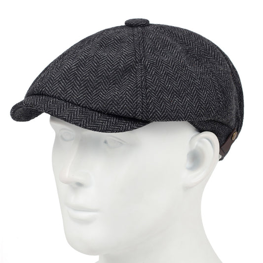 Men's Checkered Newsboy Cap