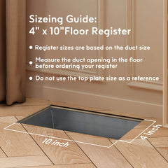 6pcs 10 X 25 Floor Vent Covers Heavy Duty Walkable Floor Registers