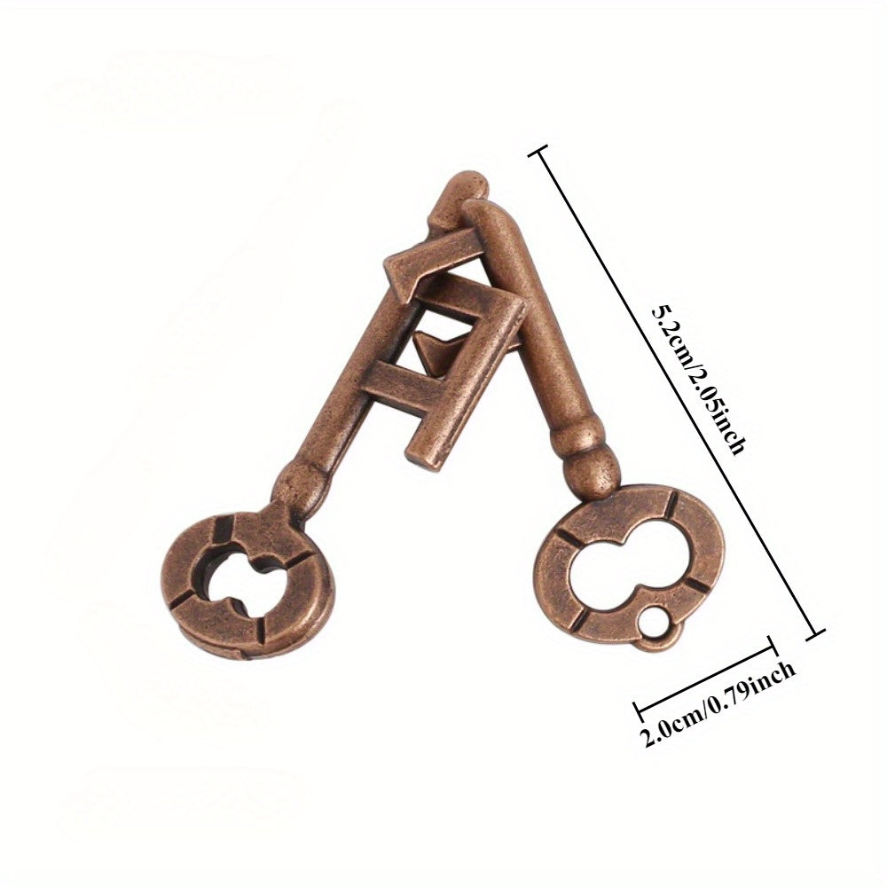 Classic Bronze Luban Locks Set - Logic Creativity Problem Solving