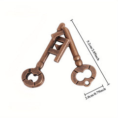 Classic Bronze Luban Locks Set - Logic Creativity Problem Solving