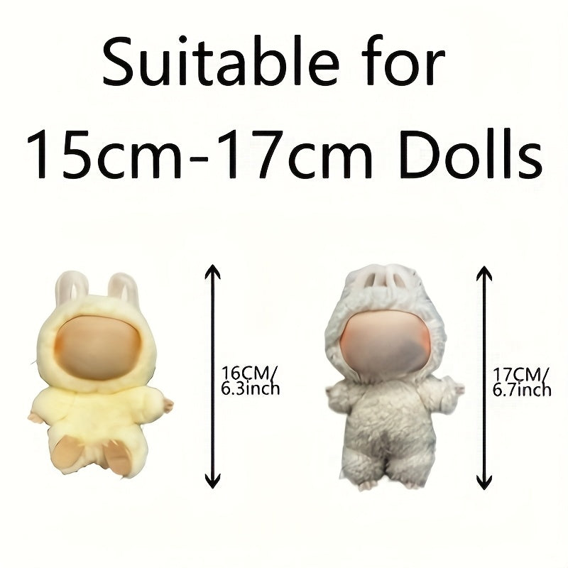 Labubu 3pcs Doll Costume Set for 6-7 Inches Dolls