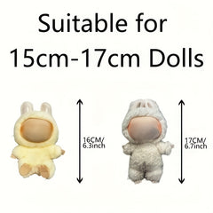 Labubu Doll Clothes Set with Shoulder Bag for 15 6 3tich Dolls