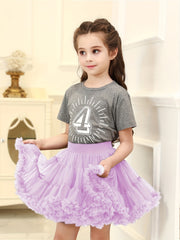 Girls Tutu Skirt Soft Tulle Elastic Waist Dance Ballet Skirts