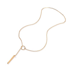 Metal Stick Pendant Necklace