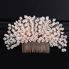 Faux Pearl Hair Comb Bridal Wedding Hair Accessories