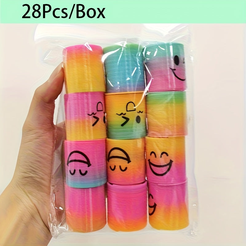 Fun Rainbow Coils Stackable Toy Set for Kids Party Carnival