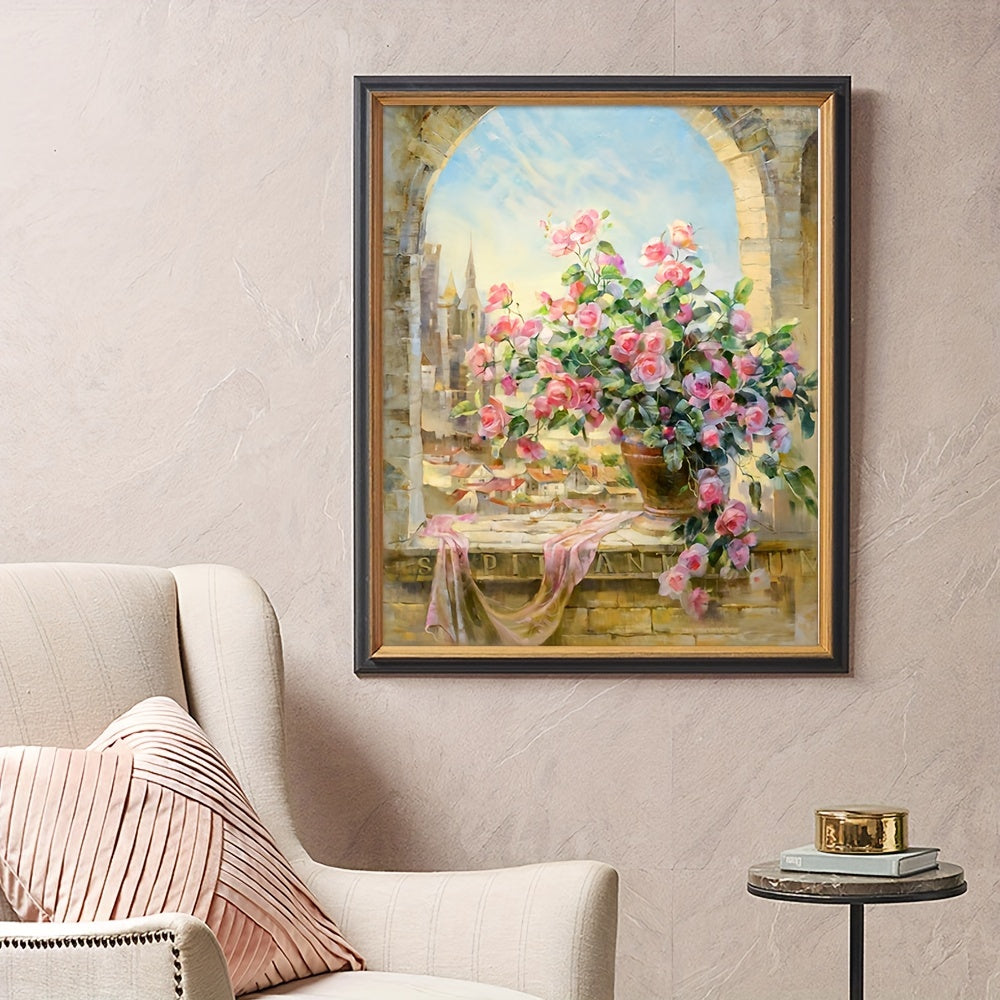 Art Flower Cross Stitch Material Package - Wall Decoration
