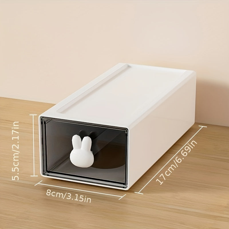 Large Capacity Pencil Case Transparent Drawer Storage Box
