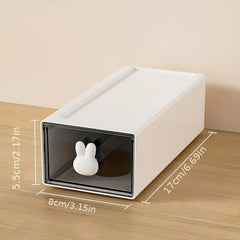 Large Capacity Pencil Case Transparent Drawer Storage Box