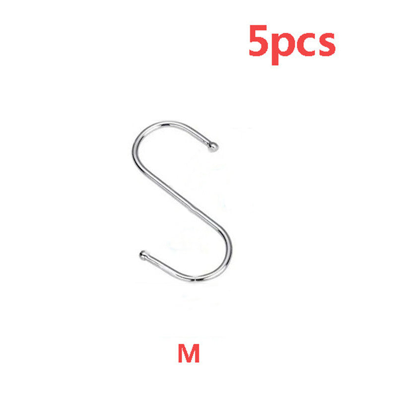 Stainless Steel S Hook Hanger Bathroom Bedroom Accessories