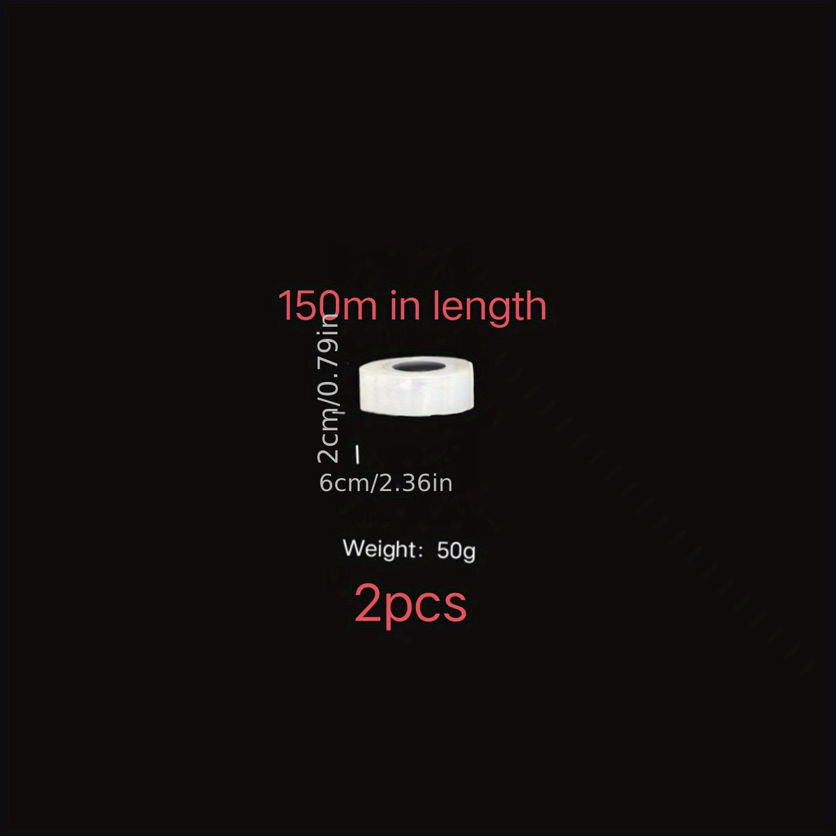 2pcs PE Grafting Tape Film Self-adhesive Garden Tree Plants Seedlings