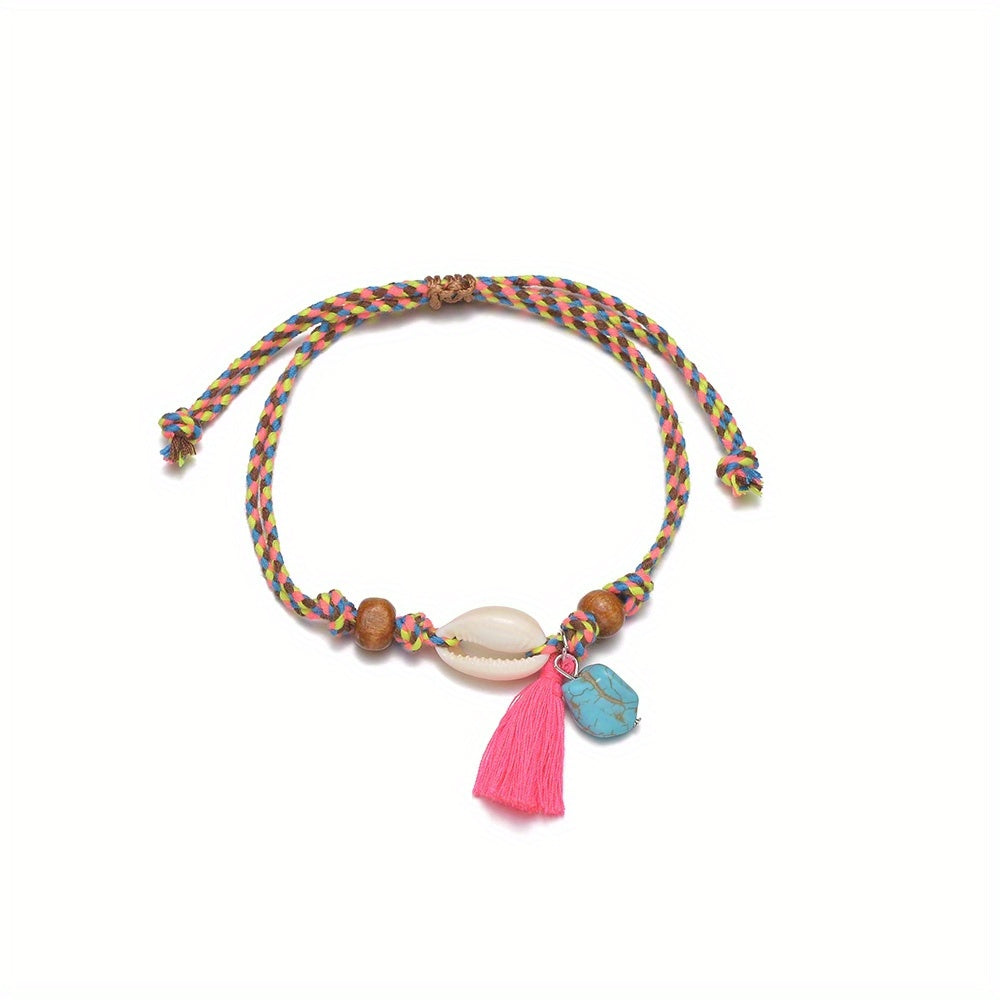 Shell Shape Beads Anklet Bracelet for Women & Girls