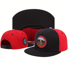 Men's Embroidered Flat Brim Hat