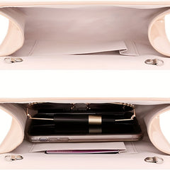Glossy Envelope Chain Crossbody Bag PU Leather Shoulder Bag