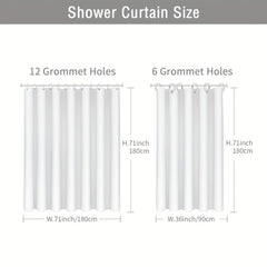 Boho Tufted Pleat Fabric Shower Curtain