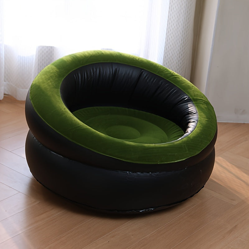 Outdoor Lazy Inflatable Sofa Easy To Store Flocking Inflatable Stool