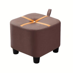 Modern Ottoman Square Ottoman Footrest Shoe Changing Chair