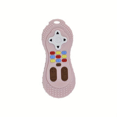 Cartoon Silicone Teether for Baby Touch Button Toy